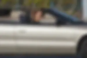 Sexy ass blonde in the parking lot in leggings with amazing body