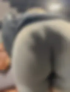 Tight Grey Gym Shorts (Crazy Vpl and Bends Over)