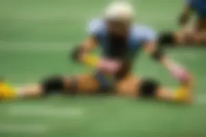 Sexy female football players with hot bodies