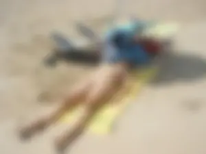 Nude beach and topless girls
