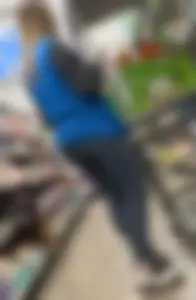 White Walmart Associate Showing Off Ass