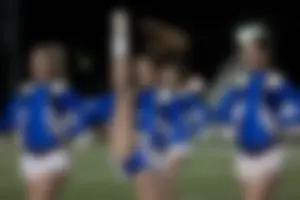 Candid cheerleaders