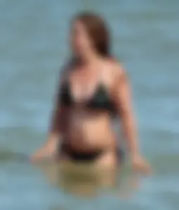 Thick Cape Town beach girl in tiny bikini