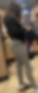 Teen in Grey VPL Leggings Great Ass