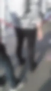 Girl wearing a black skirt over her leggings