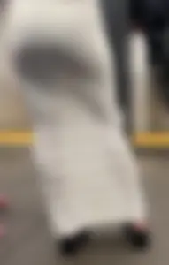Bubble booty in tight white dress (OC)
