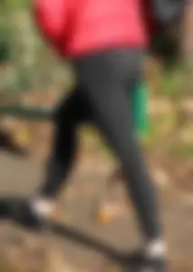 Stunning Teen In Tight Black Leggings