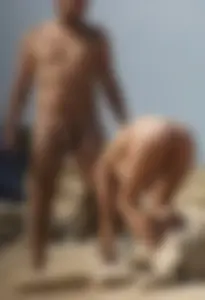 Nude beach and topless girls