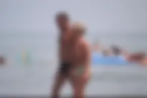 Girls on a nude beach in Bibione, Italy