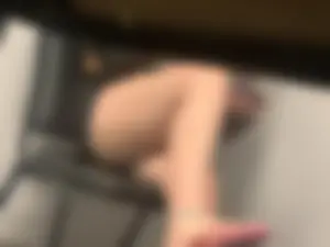 Sexy candid college legs under the desk