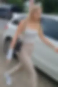 Pretty blonde with perky tits