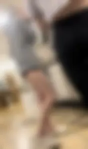 Skinny white girl letting her cheeks show (gap)