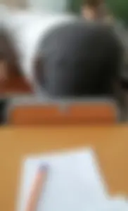 Candid college teens and teachers