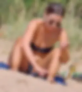 Cute Spreading Swedish Beach Babe