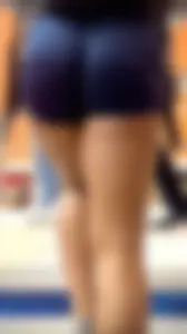 DIVINE redbone college athlete - booty shorts + VPL