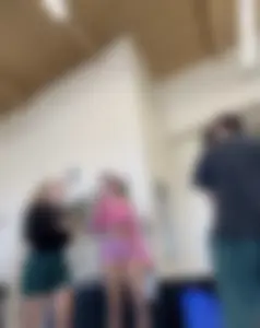 Cute babe with the Bubble but working Out  / Not OC