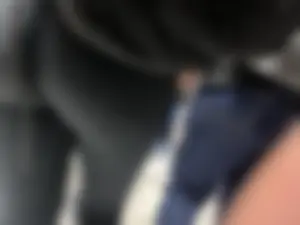 Slightly blurred but still nice college booties closeup