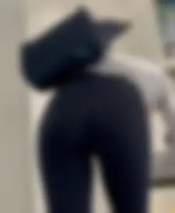 Skinny And Tight College Girl In Blue Leggings Bends Over For Me (Upshots)