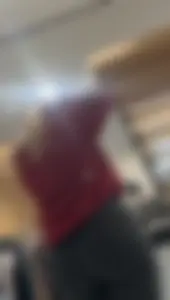 Thick Blonde Lululemon Pawg Employee with a fat cameltoe