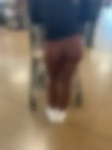 Return of the TIGHT Blue Leggings Blonde (This time in Burgandy)