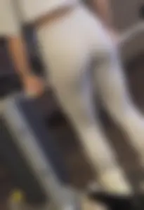 Fit and sexy asian babe tight ass at the gym pt.2