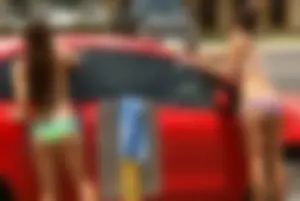 Sexy bikini car wash girls
