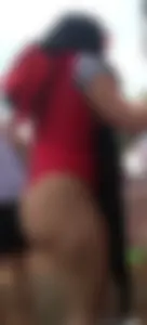 Red Swimsuit Rave PAWG Mega Bubble (NOT OC)