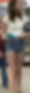Jean shorts legs and booty 0710