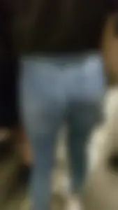 Cute little ass at the train station with a VPL