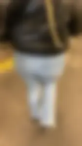 Blonde Ass In Tight Fitting Jeans