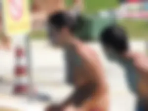 Nude beach and topless girls