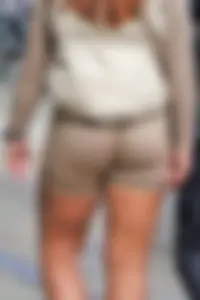 Excuse me miss, your big ass is eating your spandex shorts