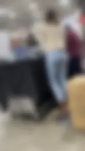 Hot girl at Costco in skin tight jeans with a great ass