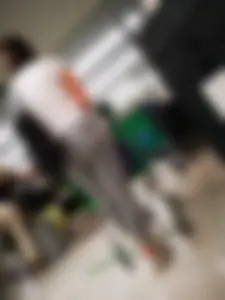 Grey legging in supermarket