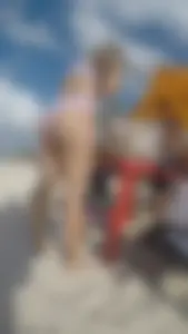 Amazing blonde ass in bikini OC