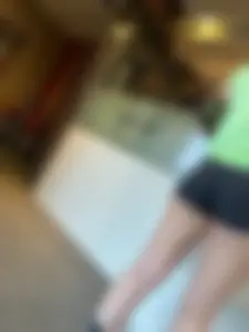 Juicy asian ass in nike pro shorts at mcdonald’s