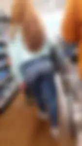 Latina teen in super tight jeans