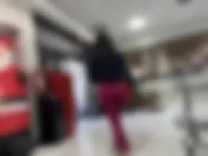 College girl shopping