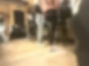 College friend with petite ass in tight leggings