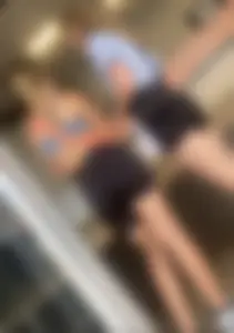 Awesome duo in spandex shorts vpl