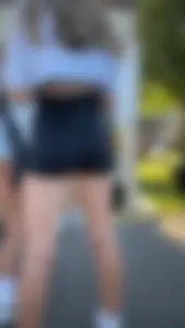 candid blonde teen short