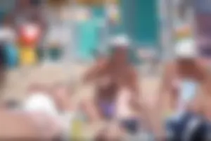 Girls on a nude beach in Bibione, Italy