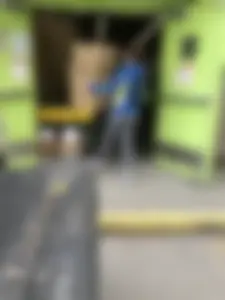 Fit woman donates