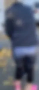 Blonde jogger ass