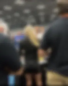 Gymnast in tight shorts at Fanatics event (OC)