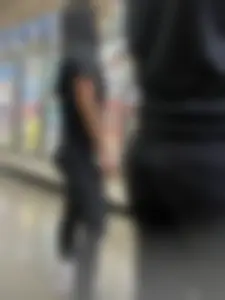 Big tit Latina/Visible thong /bubble flares/ tight sweats