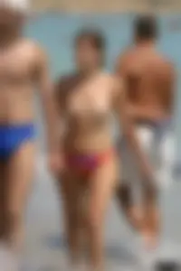 Beach voyeur girls in bikinis, thongs and topless