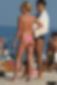 Beach voyeur girls in bikinis, thongs and topless