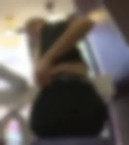 Teen in a top and leggings busted creepshot