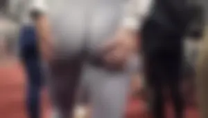 Fit Ass in grey leggings (Not OC)